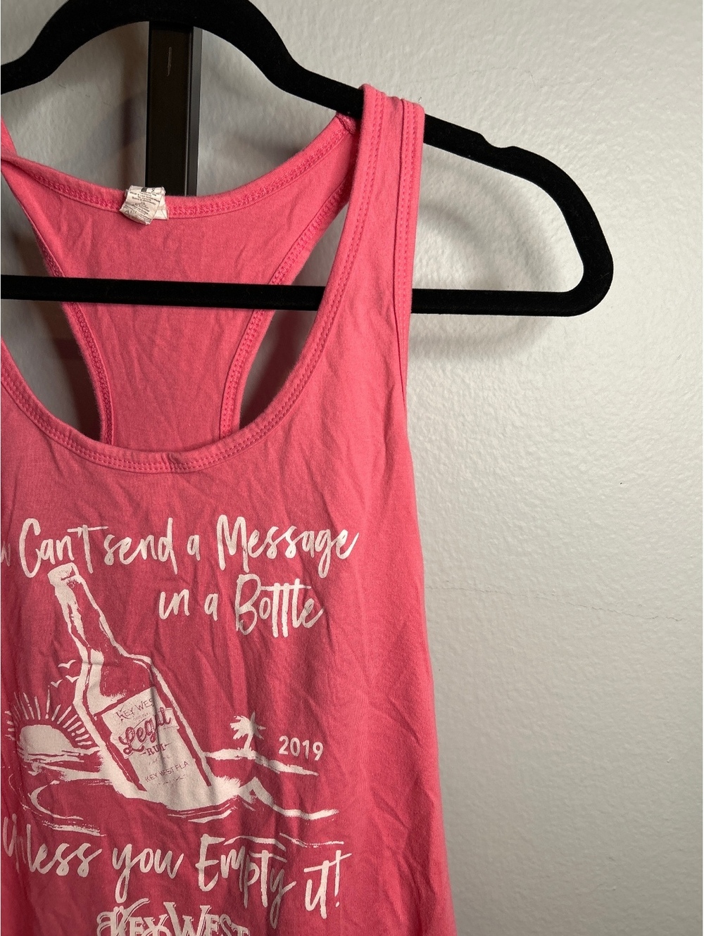 Key West Pink Racerback Tank Top XL